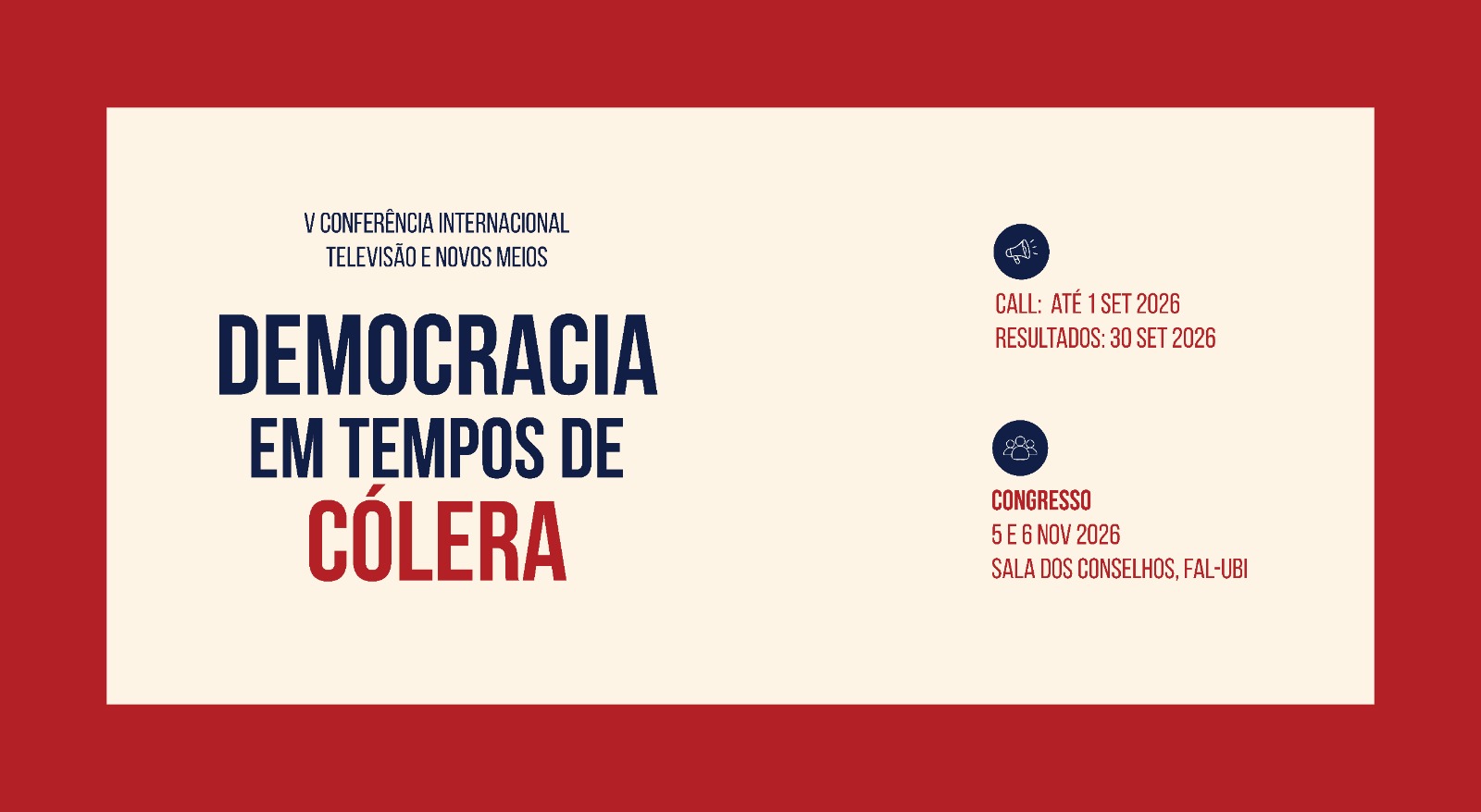V Conferência Internacional Televisão e Novos Meios — Democracia em tempos de cólera